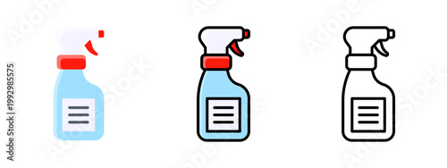 Spray Bottle Cleaning Disinfectant Icon Vector Design