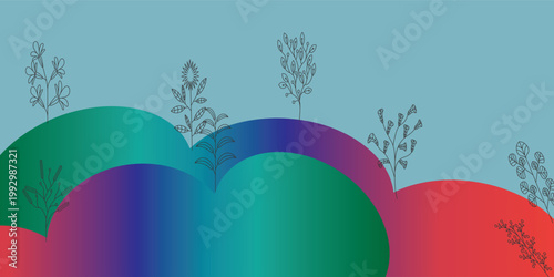 Welcome Spring greeting background, template for advertising, sales, web and social media, print.