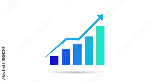 Free Download Growth chart illustration visualizing progress and positive trends - GFXLoad