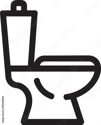 A black and white drawing of a toilet