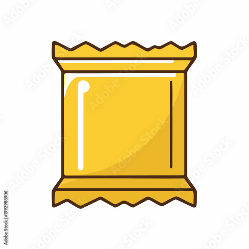 Yellow Candy Wrapper Icon