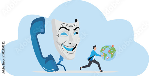 Global Cyber Crime and International Network Fraud Concept