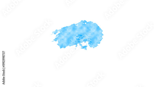 horizontal watercolor background, flat vector illustration