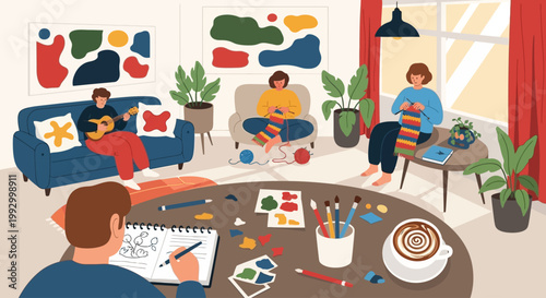 family creative activities at home