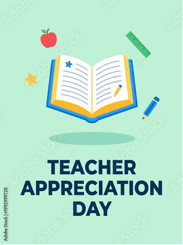A vibrant graphic illustration expressing gratitude and recognition for the invaluable dedication and profound contribution of teachers to education