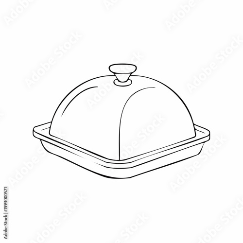 Cloche Food Cover Illustration