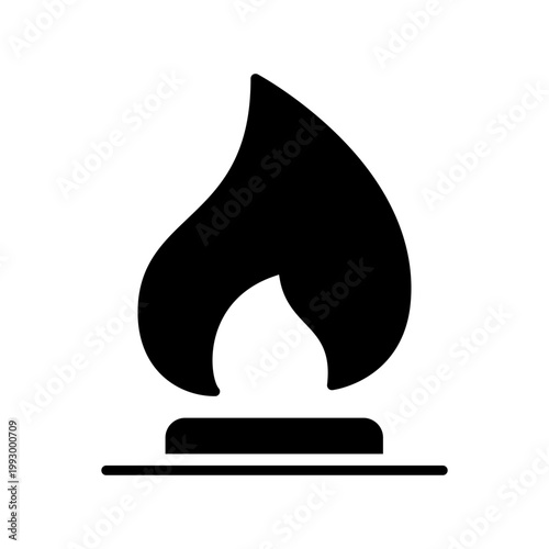 Natural gas icon vector. Propane Illustration sign. Gas supply symbol. gas storage logo.