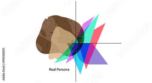 Geometric shapes emerging from a walnut