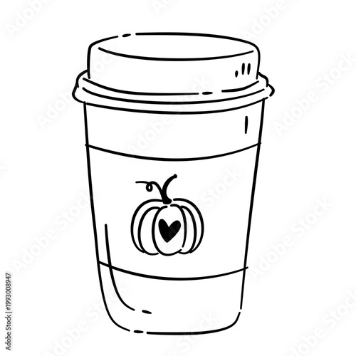 pumpkin latte in a take away cup