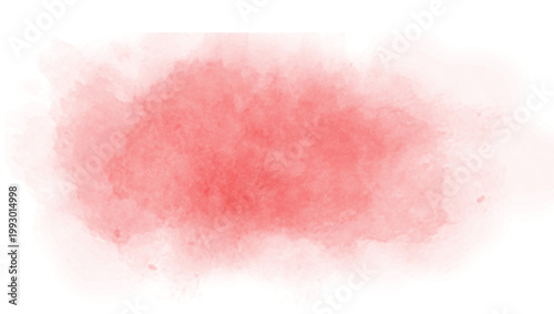 red watercolor background, flat vector illustration