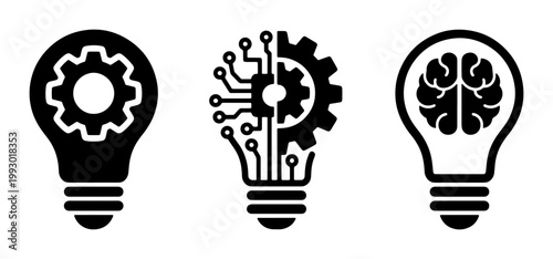 set of four leaf icons