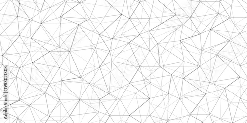 Abstract of simple gray line triangle pattern geometric background. Seamless geometric polygonal repeatable pattern swatch background, Trendy design vector background for web backdrop orpaper print.	