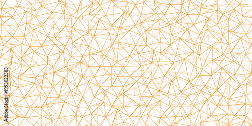 Abstract of simple golden line triangle pattern geometric background. Seamless geometric polygonal repeatable pattern swatch background, Trendy design vector background for web backdrop orpaper print.