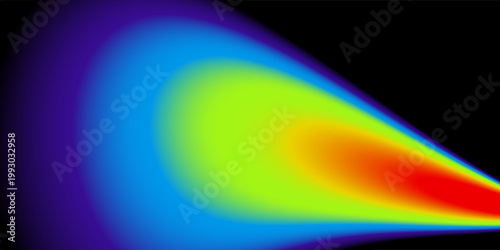 Abstract thermal heatmap background with glowing infrared spectrum gradient