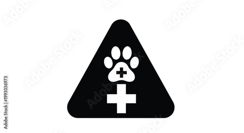 Spay female dog symbol, pet sterilization sign, veterinary care icon, animal welfare logo
