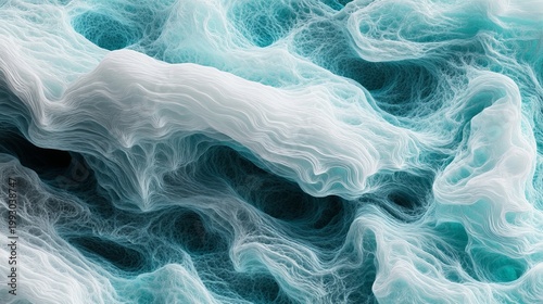 Elegant Swirls and Fluid Dynamics in Aquatic Hues, A Serene and Textured Background for Art