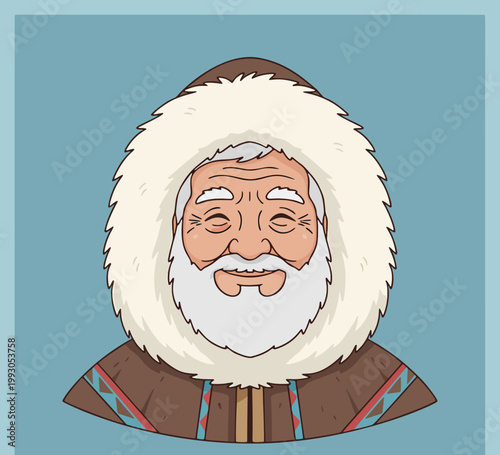 FLAT ILLUSTRATIONS OF GRANDfatHERS FROM AROUND THE WORLD FULL OF LOVE AND AFFECTION