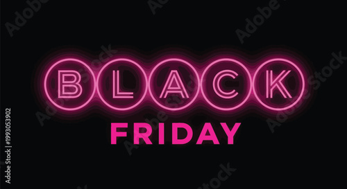Black Friday, neon sign, pink, shopping, sale
