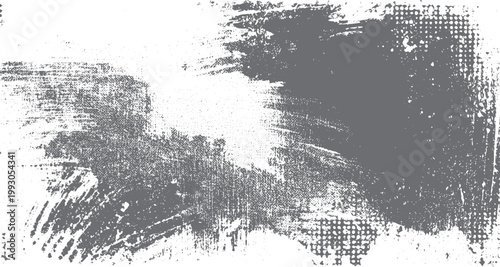 Abstract grey distressed grunge texture background with scattered dots and brush strokes
