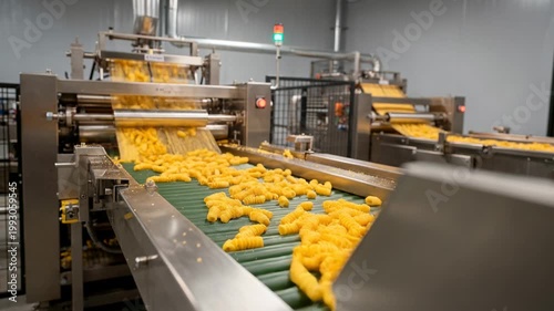 Snack Food Processing Plant Assembly Line with Crunchy Bites