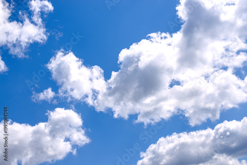 Spring blue sky cloud gradient light white background.