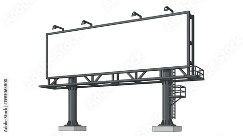 Modern Acrylic Glass Name Plate with Logo Space on White Background