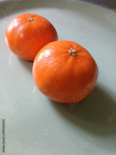 Twin Oranges in Plastic Tray