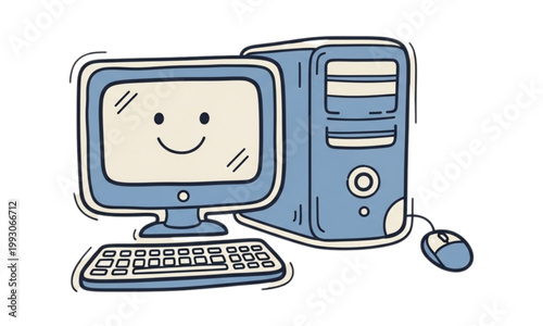 illustration of computer