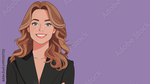 Smiling Professional Woman in Formal Blazer