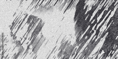Monochrome abstract background with diagonal streaks and textured elements, exhibiting a gritty and artistic feel with a dynamic composition for design purposes