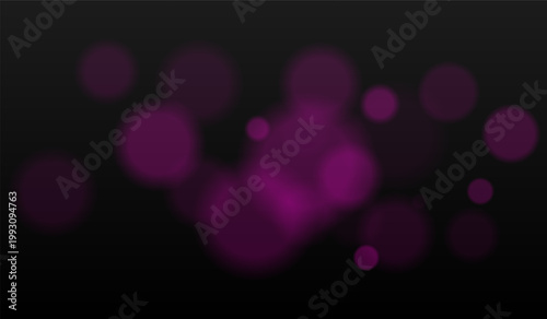 Abstract bokeh light composition. Scattered circular glow elements with soft blur edges, varying sizes distributed across frame, layered transparency forming smooth depth on dark background