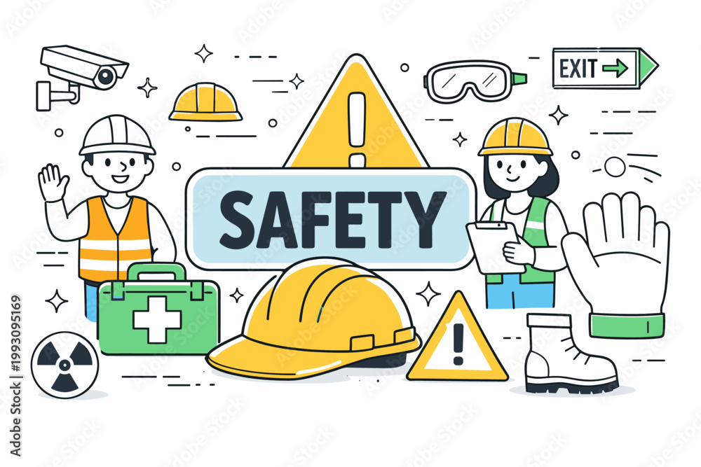 Fototapeta premium Workplace Safety Essentials