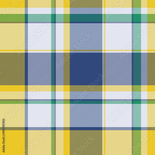 Lady background tartan texture, t-shirt pattern seamless fabric. Oktoberfest textile plaid vector check in white and blue colors.