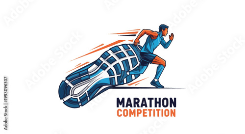 Man Running in Blue Uniform Fast.