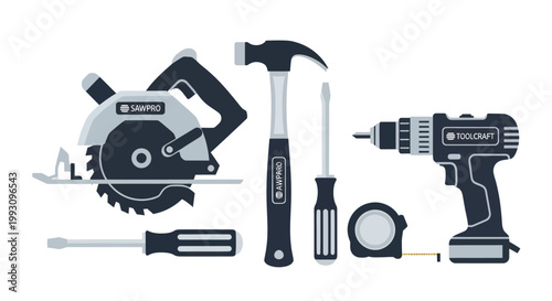 Collection of various hand tools.