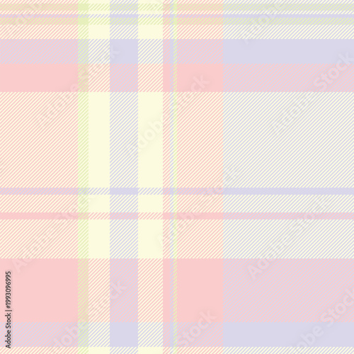 Composition pattern textile seamless, choose plaid check texture. Square fabric vector tartan background in light and light yellow colors.