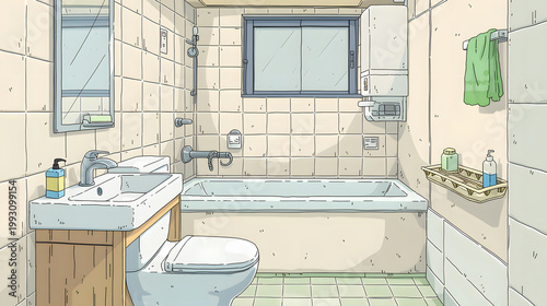 Discover the Charm of a Modern Bathroom: A Stylish Space Featuring Efficient Design, Clean Lines, and a Welcoming Atmosphere Perfect for Your Home Renovation Ideas