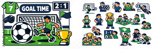 Soccer Match Celebration Graphics
