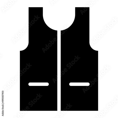Vest Vector Glyph Icon Design