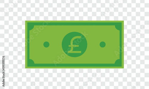 Pound icon on white background. flat style. pound icon for your web site design, logo, app, UI. Green pound symbol. euro vector icon sign. Vector Illustration . EPS 10 .