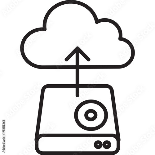 Storage Backup Vector Icon