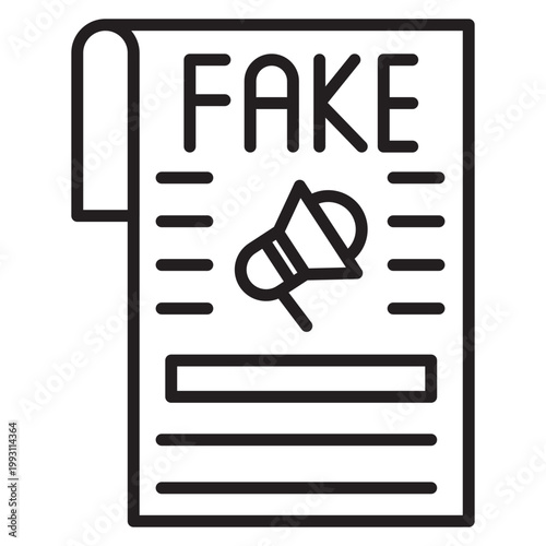 Fabricated Story Vector Icon