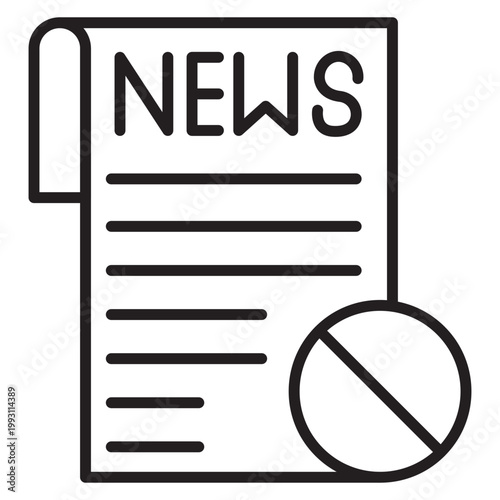 Fake News Vector Icon