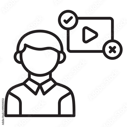 Misleading Video Vector Icon