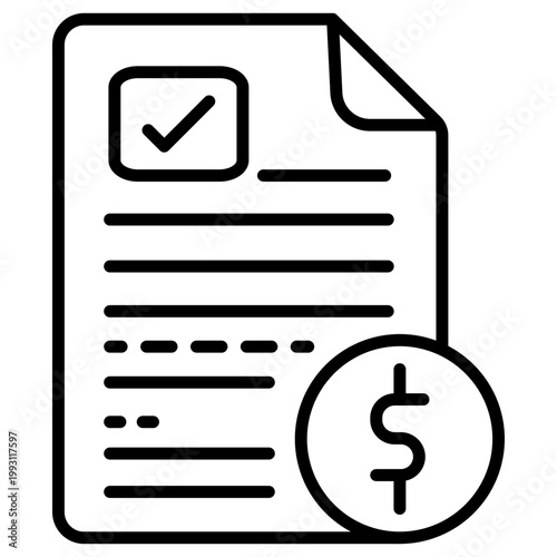 Expense Claim Vector Icon