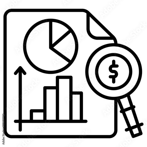 Profit Analysis Vector Icon