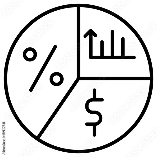 Profit Margin Vector Icon