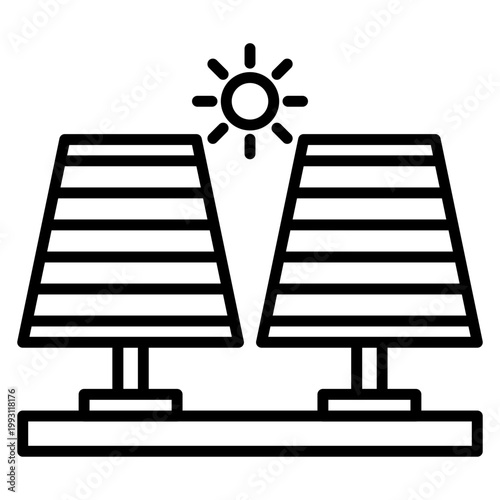 Solar Tracker Vector Icon