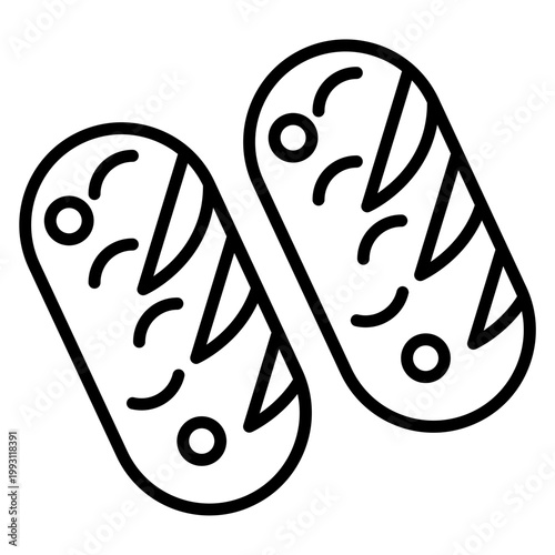 French Baguette Vector Icon