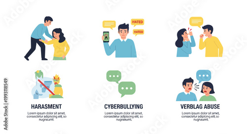 People experiencing verbal abuse online.